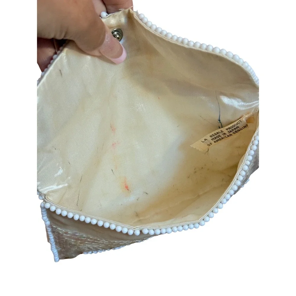 La Regale Vintage‎ Beaded Sequin Pouch Made in Japan